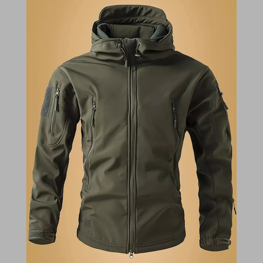 Men's Zip Up Long Sleeve Hooded Jacket