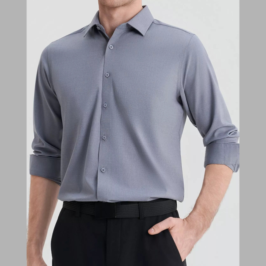 Men's Full Size Slim Fit Long Sleeve Shirt Plus Size