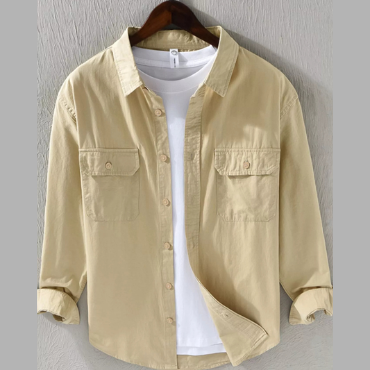 Men's Plus Size Casual Button Up Shirt