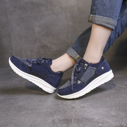 Lace Up Casual Round Toe Sneakers