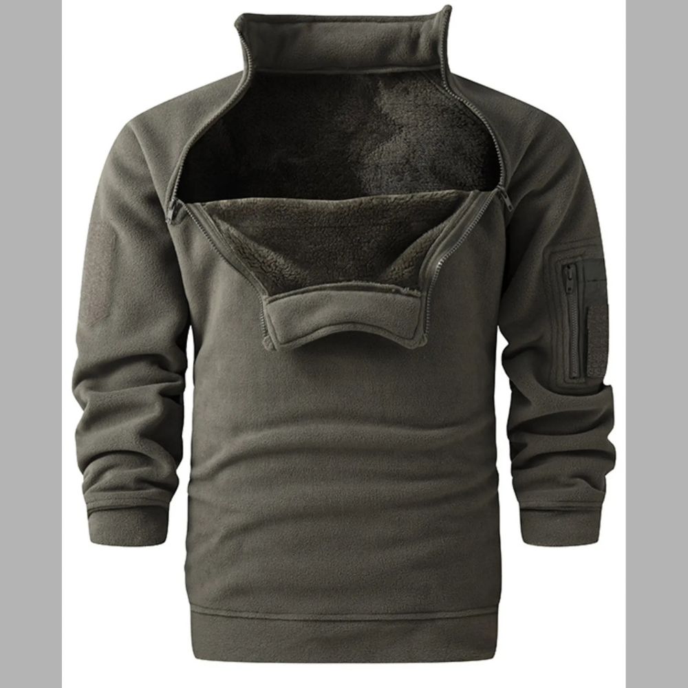 Men's Plus Size Fleece Lined Long Sleeve Sweatshirt