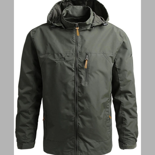 Men's Plus Size Outdoor Windproof Hooded Jacket