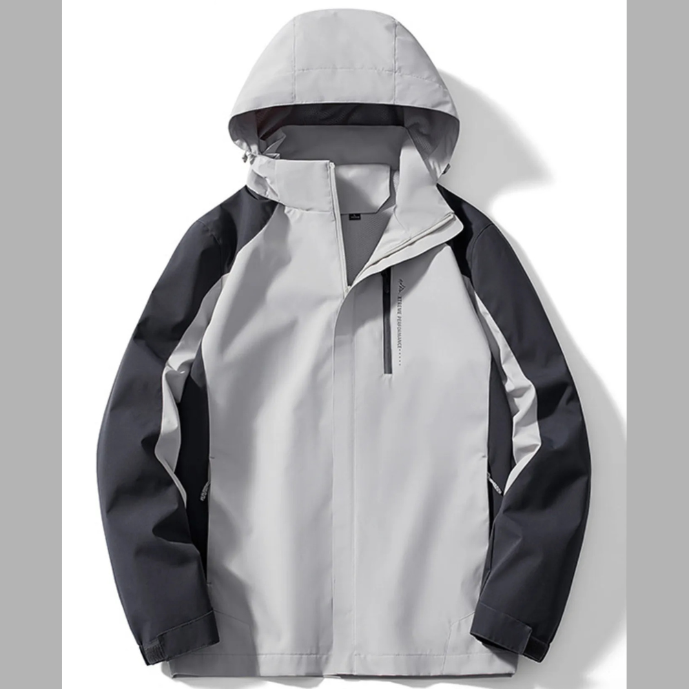 Men's Plus Size Waterproof Hooded Casual Outdoor Jacket