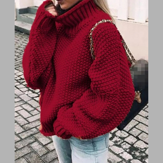 Chunky Knit Turtleneck Sweater