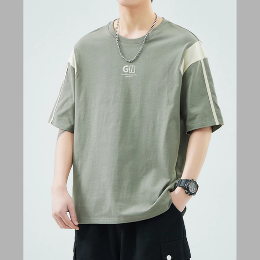 Men's Plus Size Casual Round Neck Short Sleeve T-Shirt