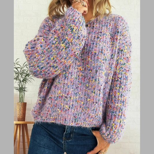 Colorful Long Sleeve Sweater