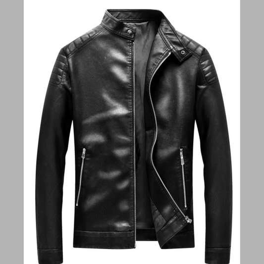 Men's Plus Size Essential Zip-Up Long Sleeve Jacket