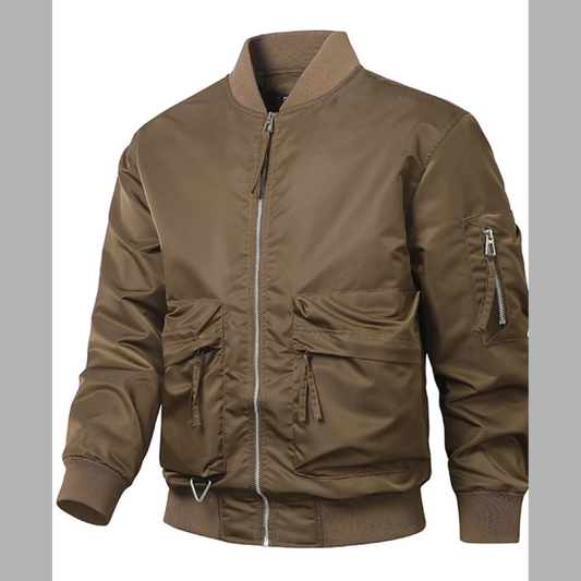 Men's Plus Size Classic Full-Zip Long Sleeve Jacket