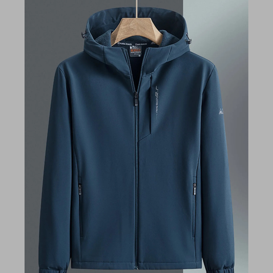 Men's Plus Size Casual Hooded Windproof Jacket