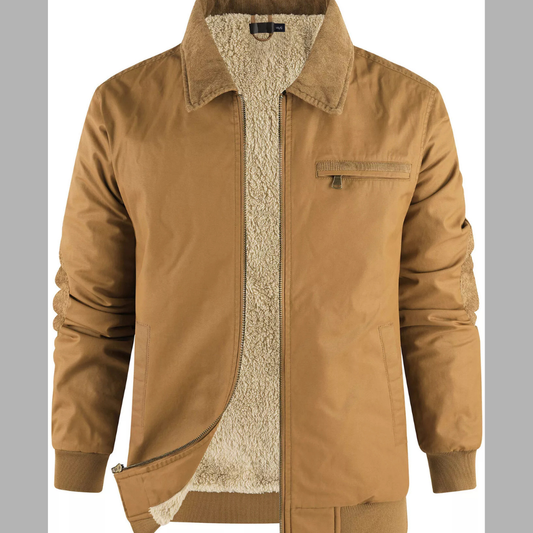 Men's Sherpa Lined Zip Up Jacket