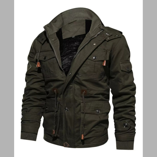 Men's Plus Size Zip Up Warm Winter Coat