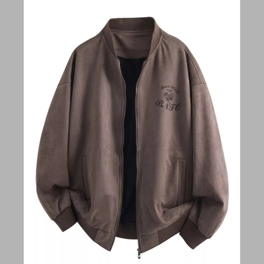 Men's Classic Plus Size Zip Up Long Sleeve Casual Jacket
