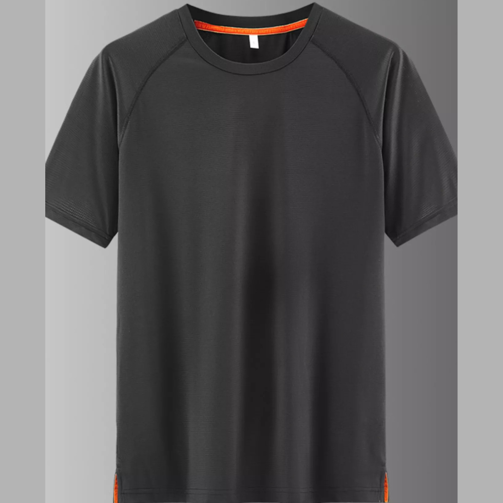 Men's Plus Size Round Neck Quick-Dry Active T-Shirt