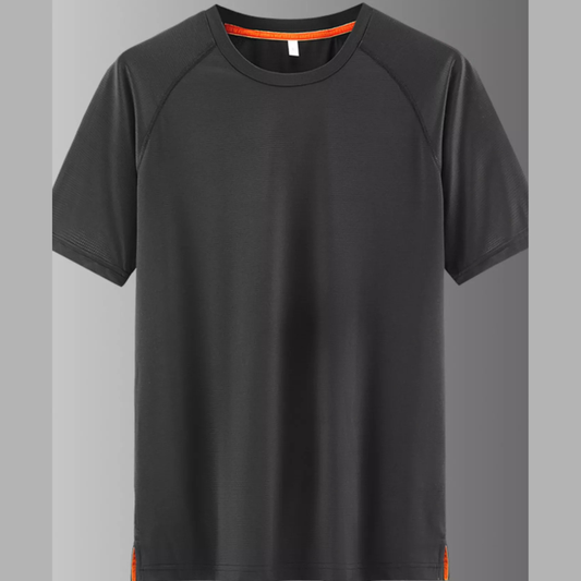 Men's Plus Size Round Neck Quick-Dry Active T-Shirt