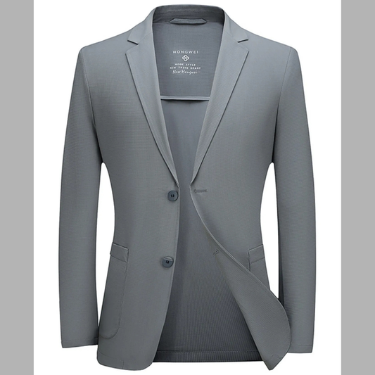 Men's Plus Size Lapel Collar Long Sleeve Blazer