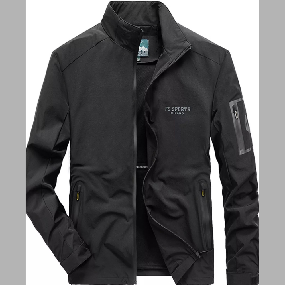 Men's Plus Size Lightweight Zip Up Jacket