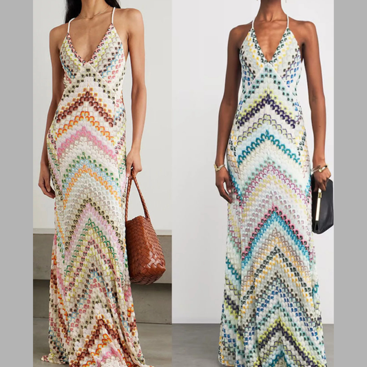 Backless Spaghetti Strap Maxi Dress