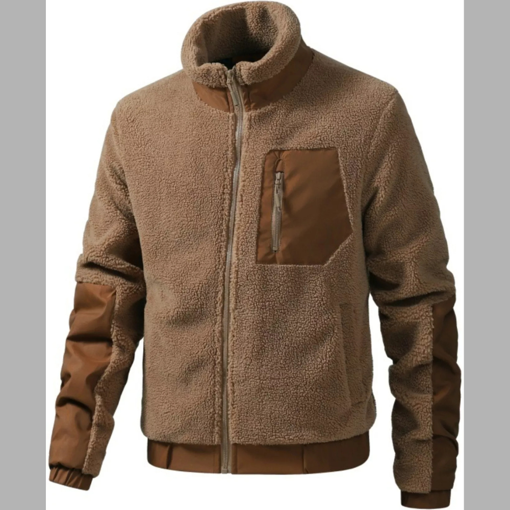 Men's Sherpa Fleece Zip-Up Jacket