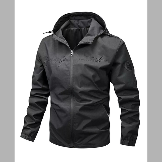 Men's Lightweight Hooded Windbreaker Jacket