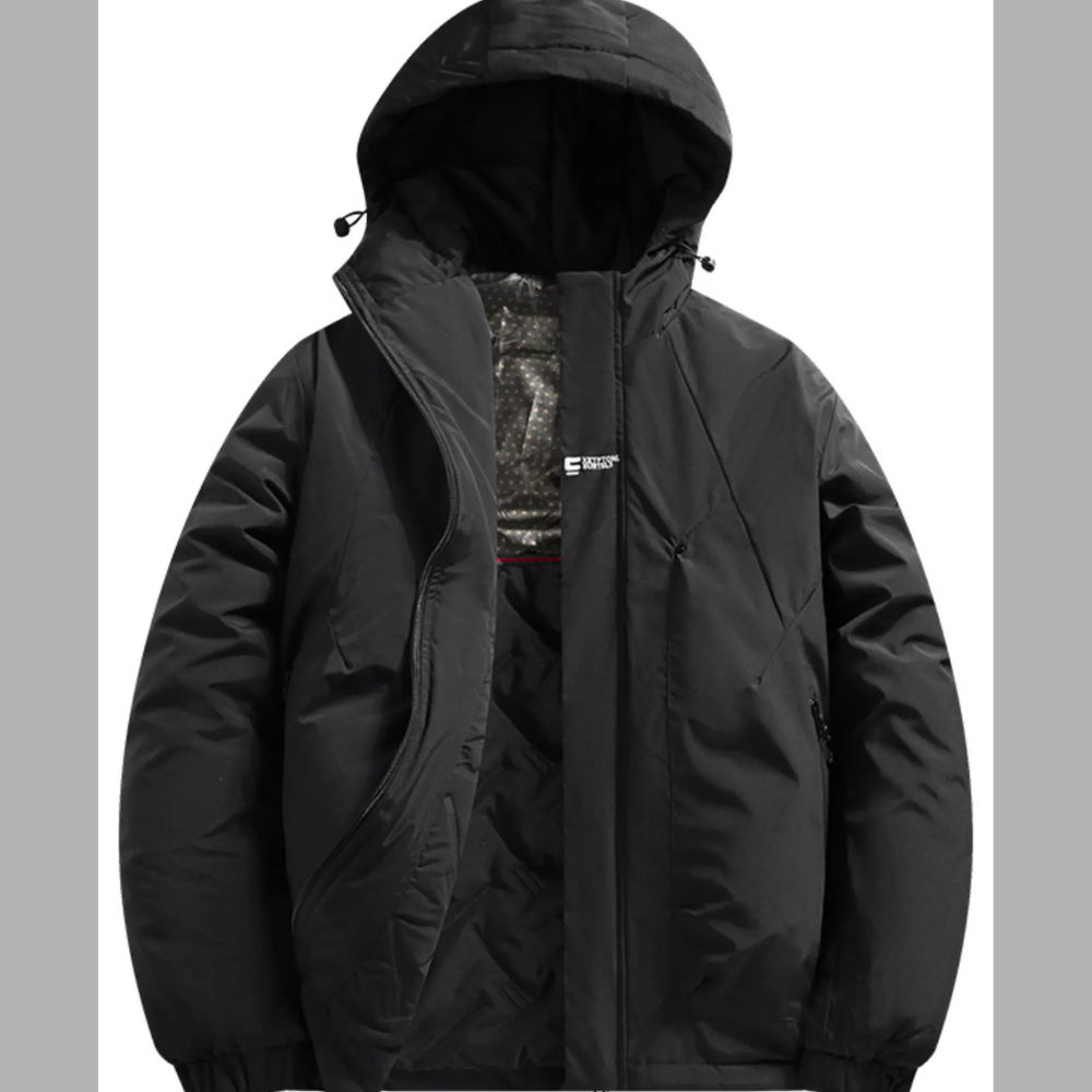 Men's Full Size Hooded Padded Winter Coat Plus Size