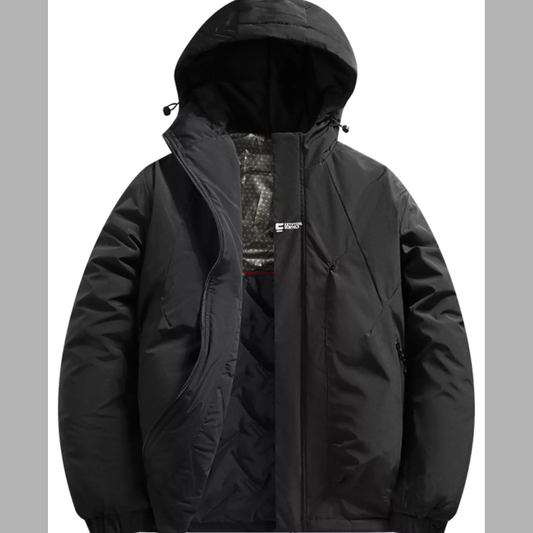 Men's Full Size Hooded Padded Winter Coat Plus Size