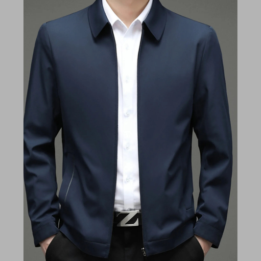 Men's Classic Zip Up Long Sleeve Trendy Jacket