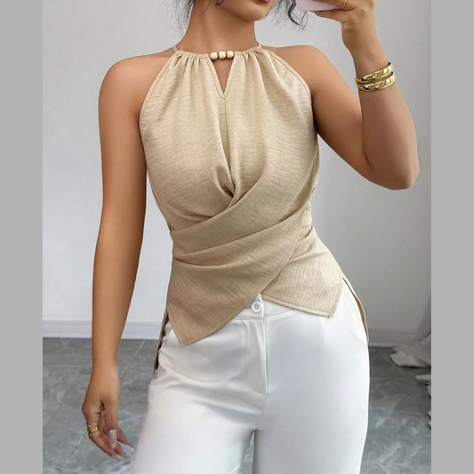 Halter Neck Crisscross Cami