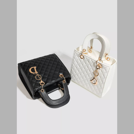 Quilted Top Handle Handbag