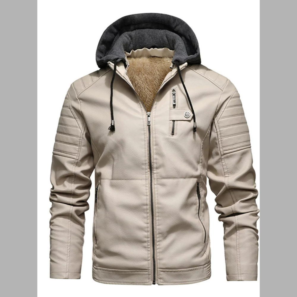 Men's Plus Size Casual Hooded Zip Up Winter Jacket