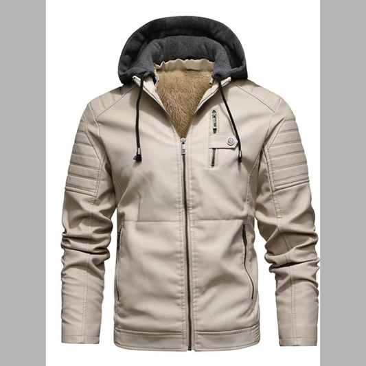 Men's Plus Size Casual Hooded Zip Up Winter Jacket