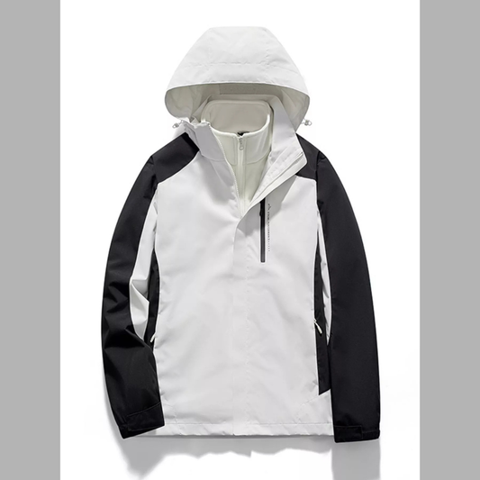 Men's Plus Size Hooded Windproof Casual Outdoor Jacket