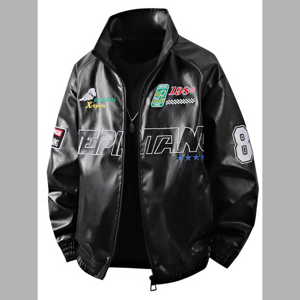 Men's Sporty Plus Size Zip Up Long Sleeve Jacket