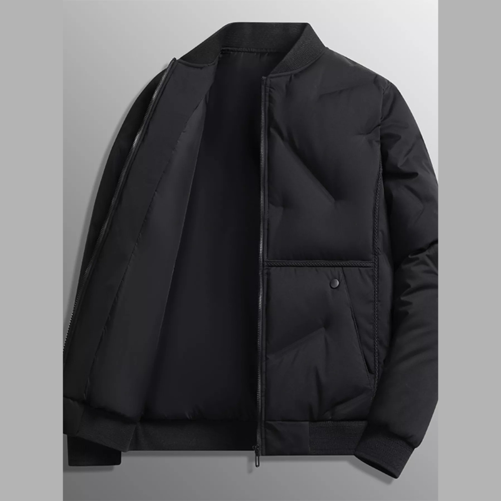 Men's Plus Size Lightweight Padded Bomber Jacket