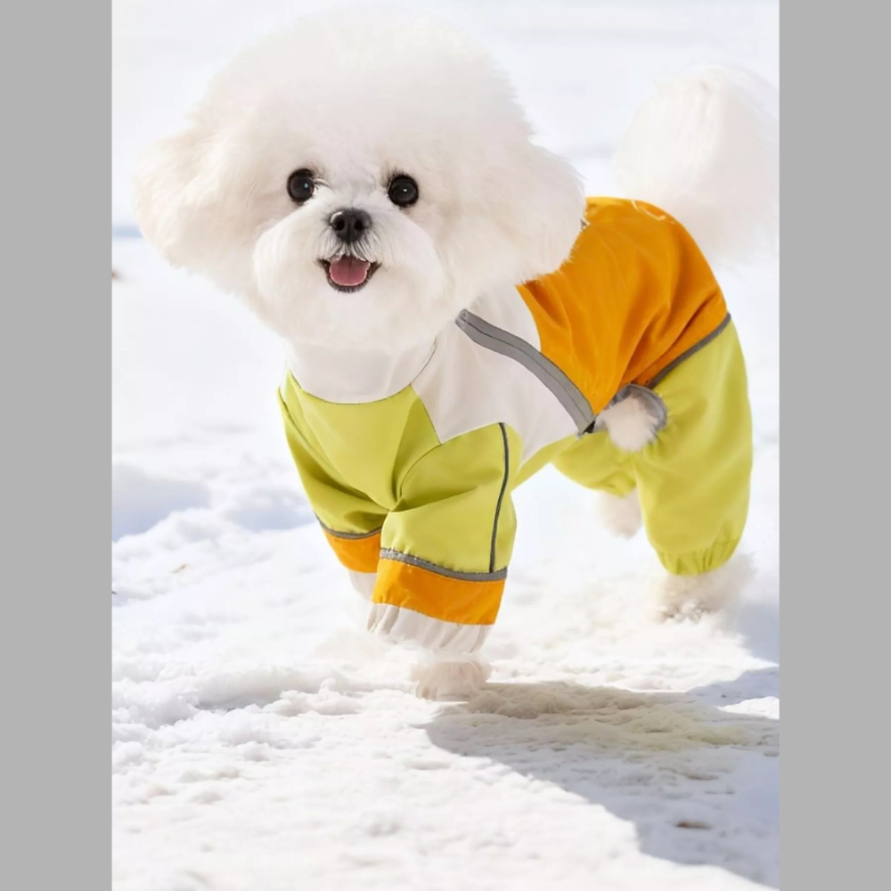 Color Block Warm Pet Jumpsuit