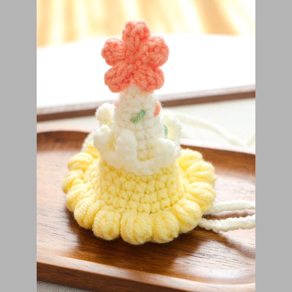 Crochet Knit Pet Hat