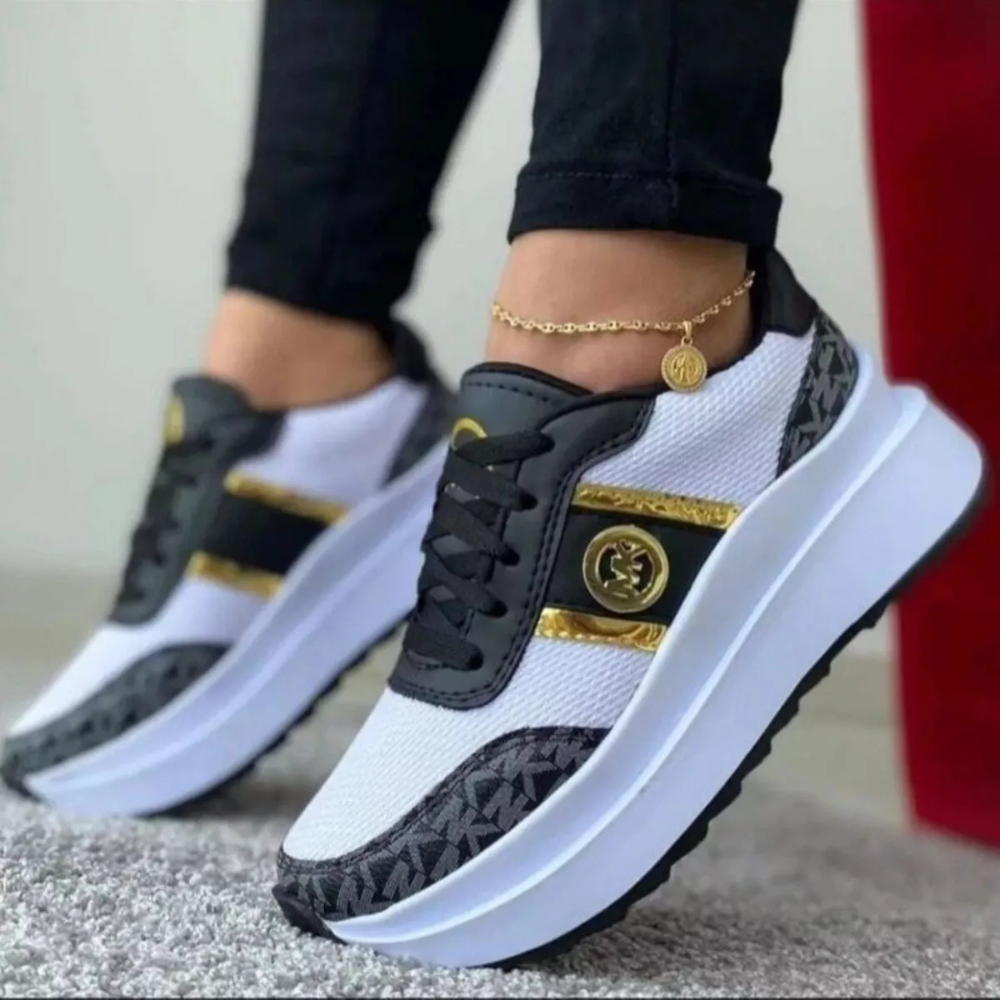 Casual Round Toe Platform Sneakers