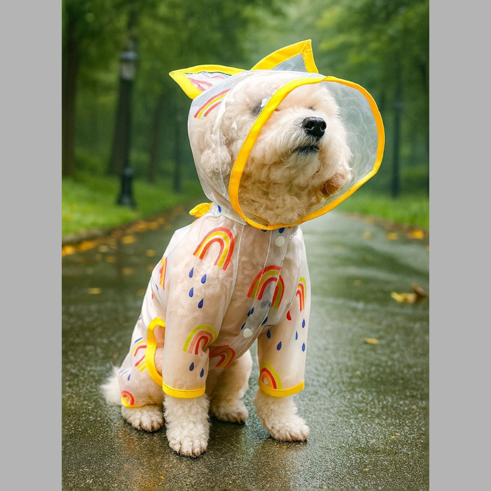 Lightweight Waterproof Pet Raincoat