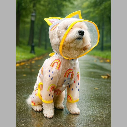 Lightweight Waterproof Pet Raincoat