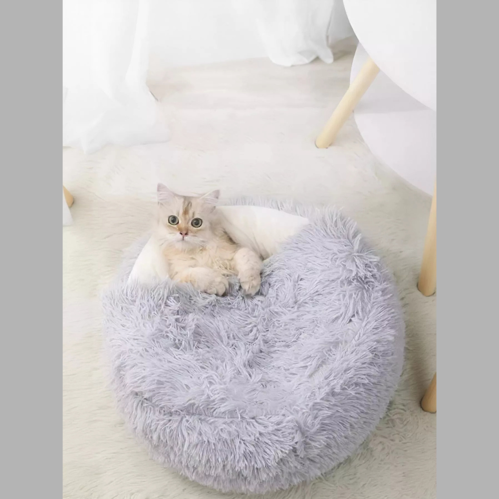 Round Plush Calming Pet Nest