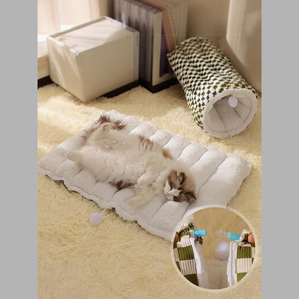 Cozy Plush Pet Tunnel Nest