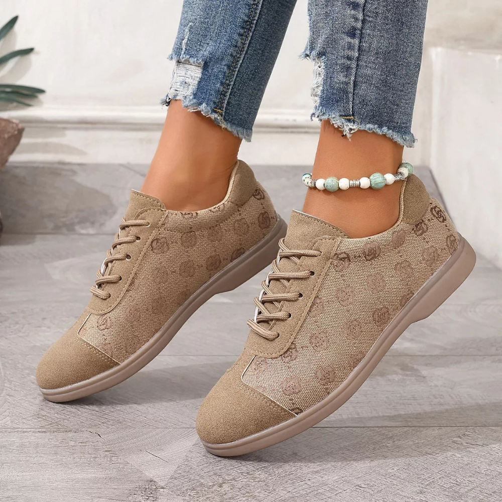 Round Toe Casual Lace Up Sneakers
