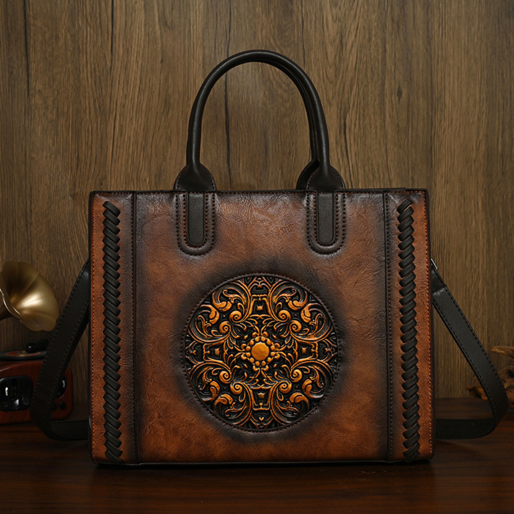 Large-Capacity Vintage Womens Shoulder Handbag