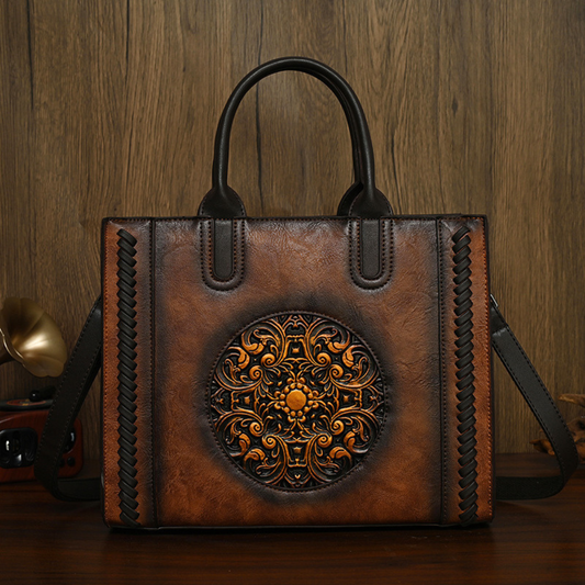 Large-Capacity Vintage Womens Shoulder Handbag