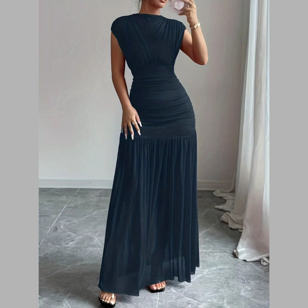 Ruched Bodycon Maxi Dress