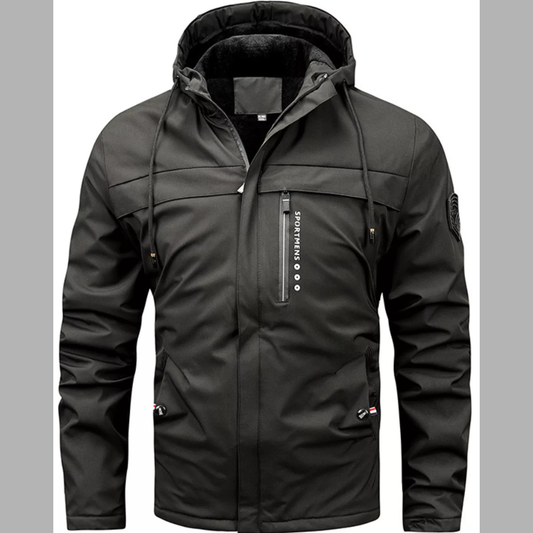 Men's Plus Size Winter Warm Hooded Parka Jacket