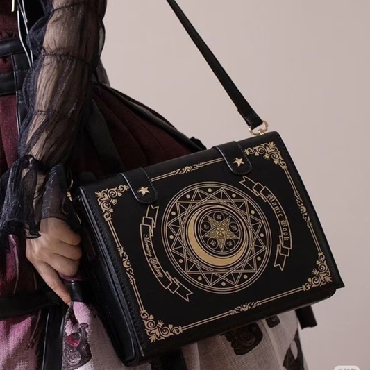 Japanese-style Retro Magic Book Shoulder Bag