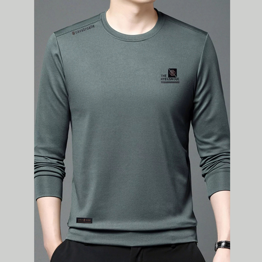 Men's Plus Size Casual Long Sleeve T-Shirt