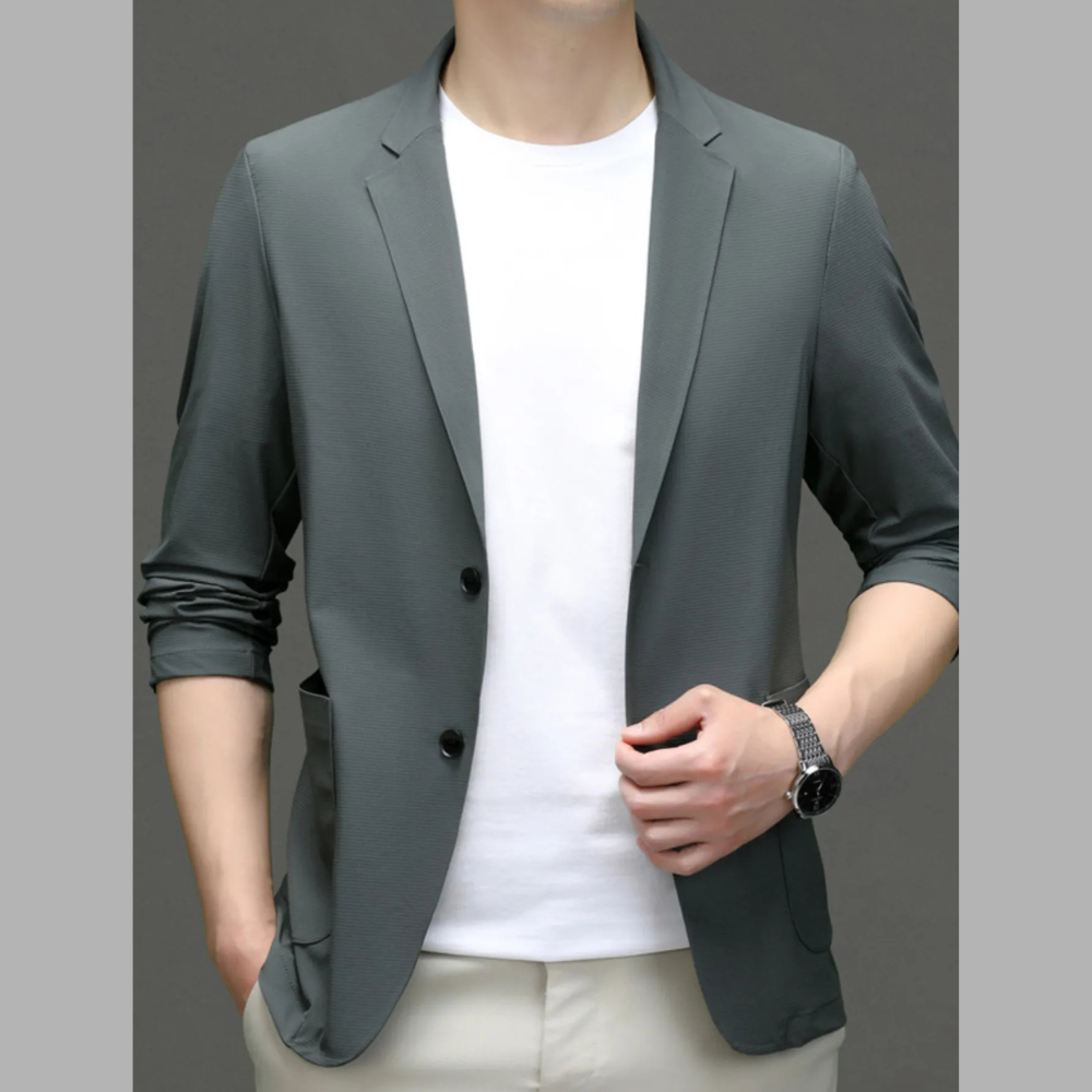 Men's Button Up Long Sleeve Blazer