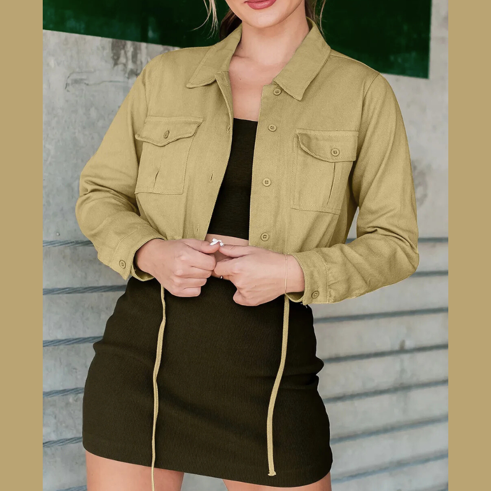 Button Up Long Sleeve Jacket