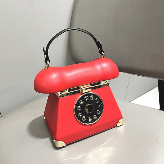 Women's Fashion Landline Phone-shaped Handbag